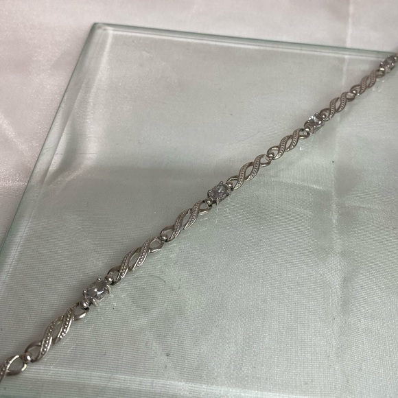 925 STERLING SILVER infinity CZ bracelet ♾️ - Picture 9 of 13